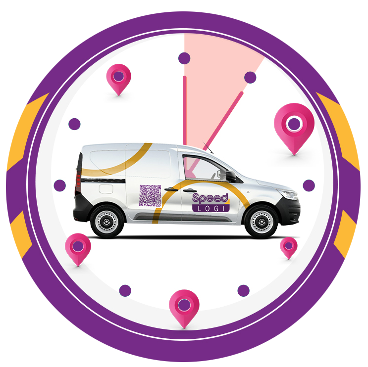 Digital parcel handoff between two mobile screens